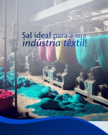 Sal para indústria têxtil